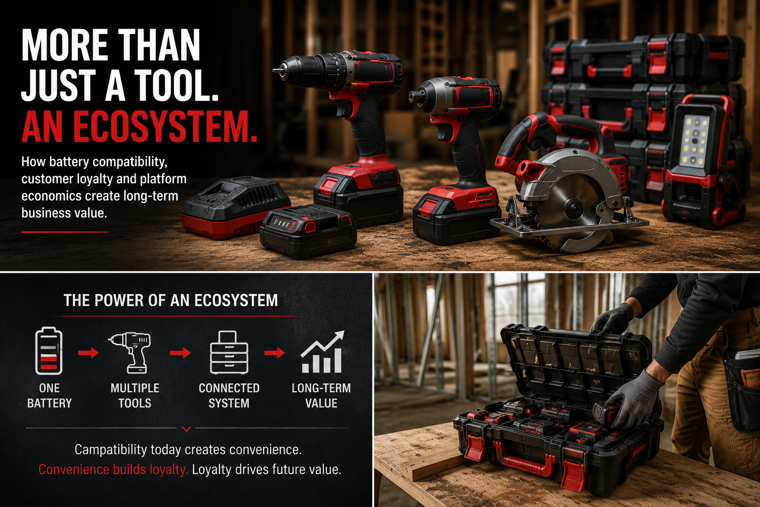 Milwaukee Tool business model illustrating how a product ecosystem can build customer loyalty and long-term value